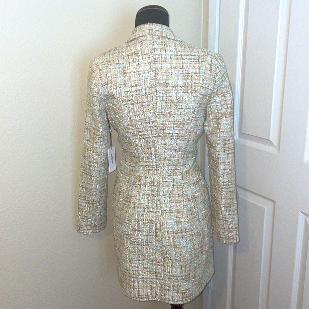 New Jason Wu Tweed Long Sleeve Blazer Jacket - Picture 8 of 16